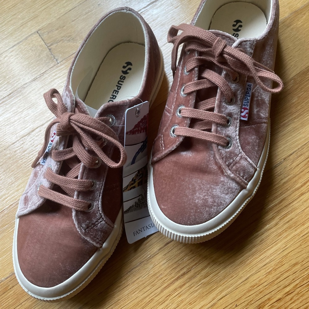 New Superga velvet sneaker